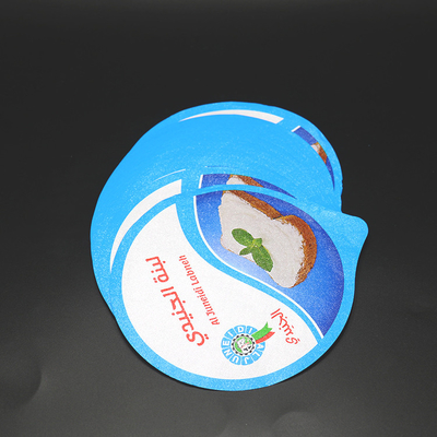 PVC крышки фольги чашки 144mm йогурта Pre отрезанный лакирует 90 микронов для контейнера мороженого
